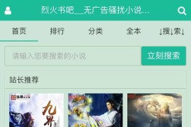 小说爱好者必备的无广告小说APP及网站程序源码
